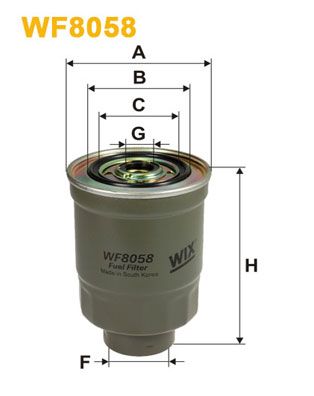 WIX FILTERS Топливный фильтр WF8058